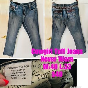 Cowgirl Tuff Jeans 40x33